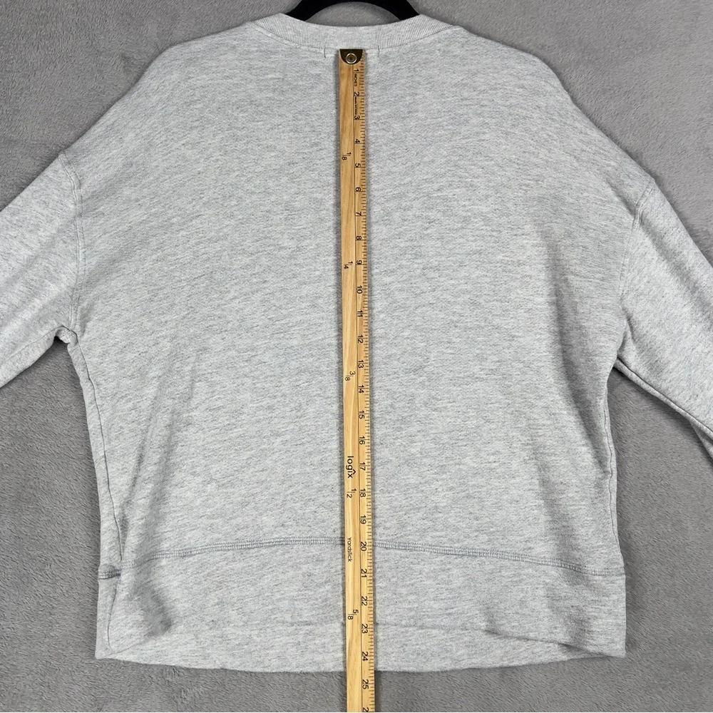 Perfectwhitetee Tyler French Terry Sweatshirt Women's Small Heather Gray Relaxed - Picture 12 of 12